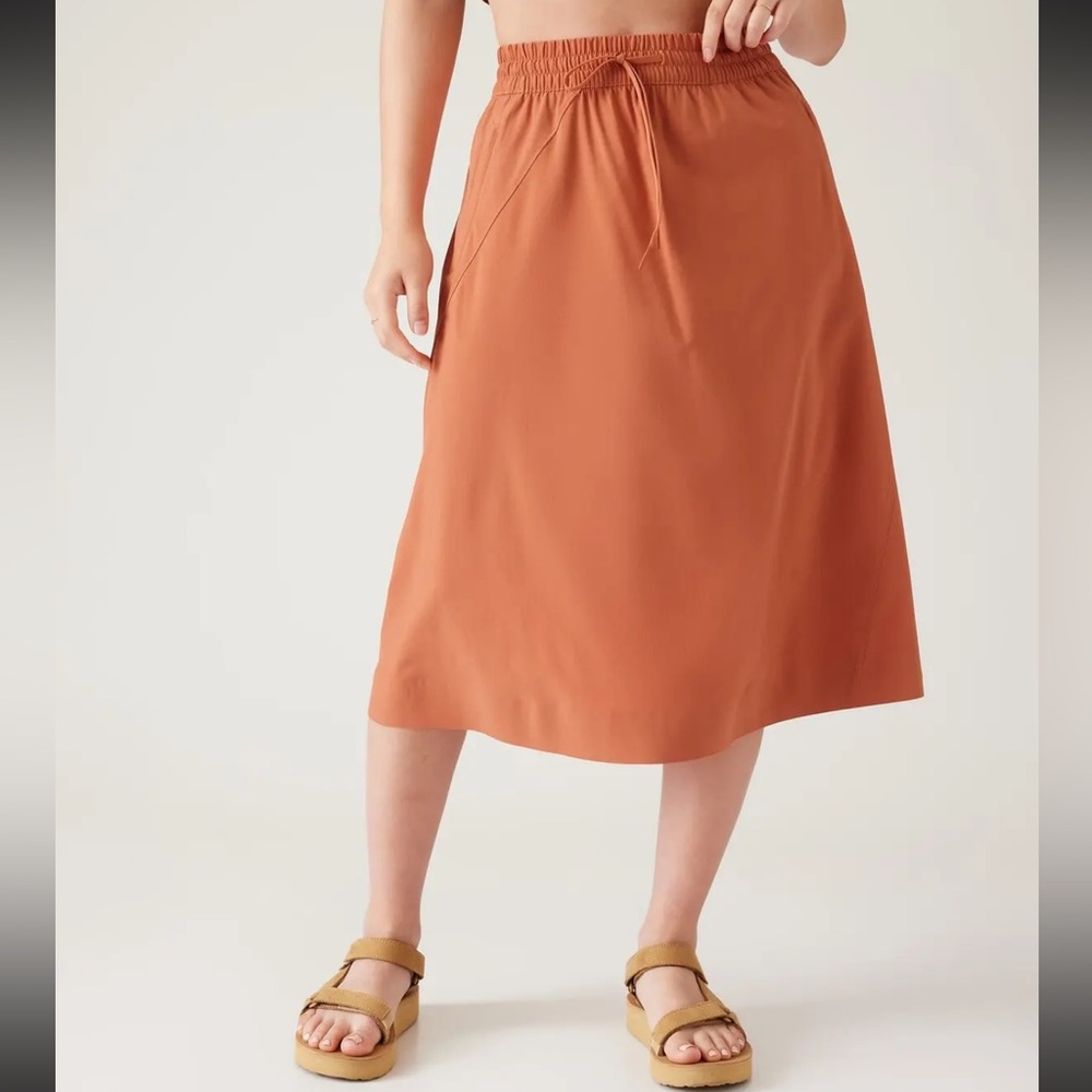 Athleta Summer 2023 Jupe Arrival Skirt Sunbaked Clay MRSP $89 New NWT
